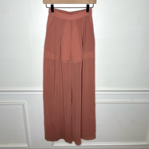 L'Atiste by Amy Pink Maeve Lined Flowy Wide Leg Pant Womens S - Picture 1 of 11